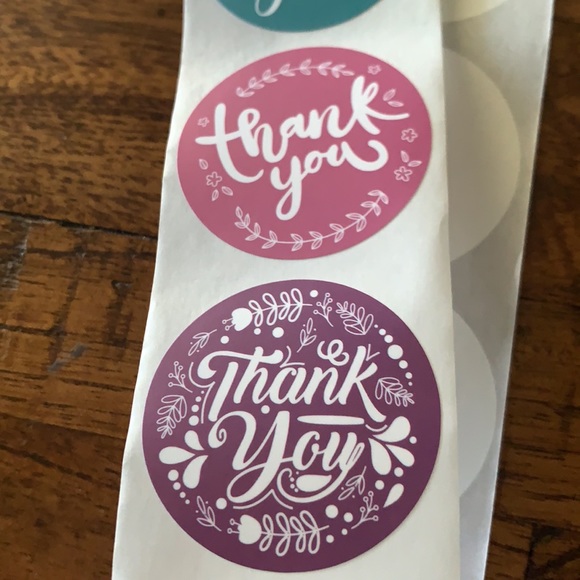NEW 25 thank you stickers round - Picture 3 of 4